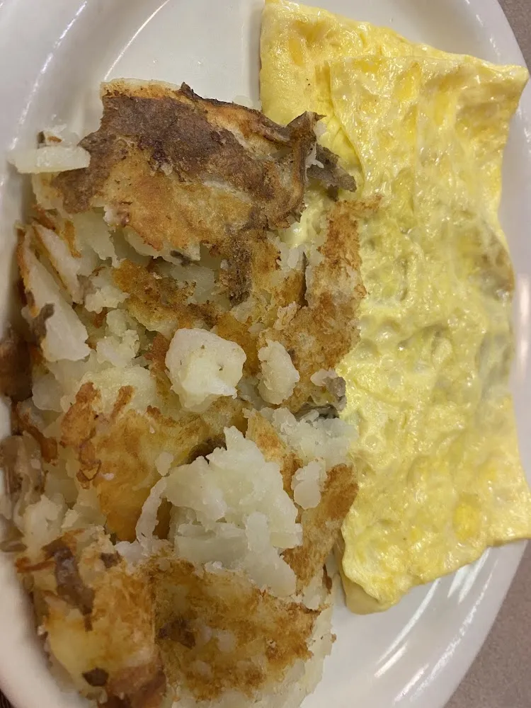 Vegetarian Omelette with Hash Browns